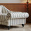 Fauteuil de princesse à rayures bleues et blanches de style américain 62,99 "