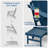 Hdpe Folding Adirondack Chair With Ottoman-2017812409