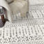 Tapis marocain ultra-mince lavable, tapis antidérapants pour le salon (ivoire)-293083685