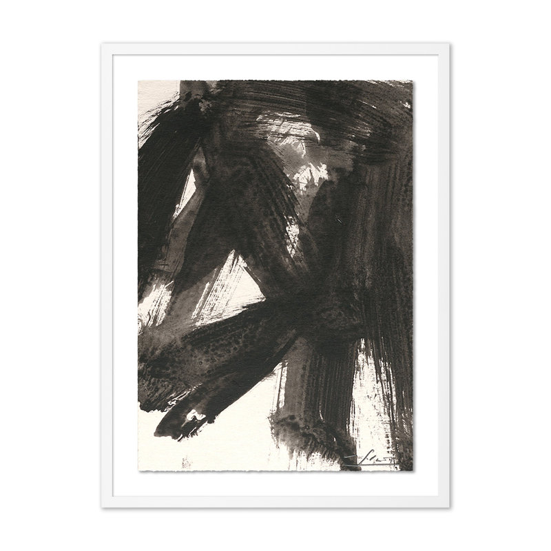 No. 16 Painting by Valeria Sidanez, Rustic Walnut Framed, 60" H x 40" W