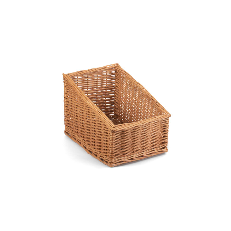 Wicker Sloped-Sided Display Basket, 25cm H x 38.5cm W x 25cm D