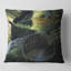 Carré, vieux moulin à eau dans un paysage naturel - coussin décoratif imprimé Lake House-60158841