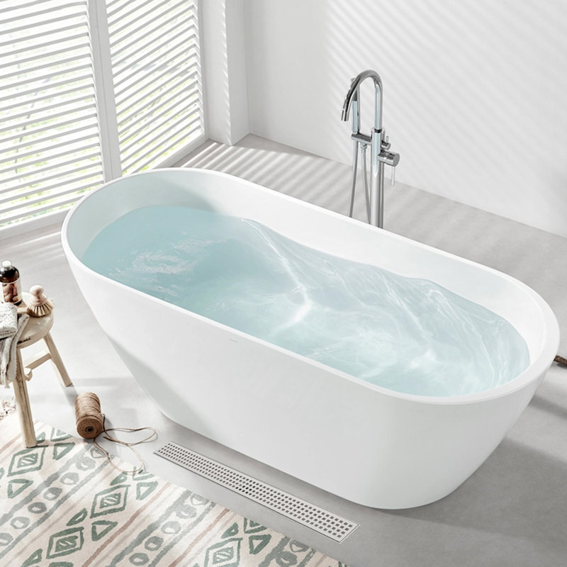 Long drain de douche rectangulaire long avec couvercle de drain carré et attrape-cheveux, acier inoxydable, nickel brossé
