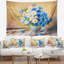 Bouquet sur la tapisserie de table en bois Floral-28483975