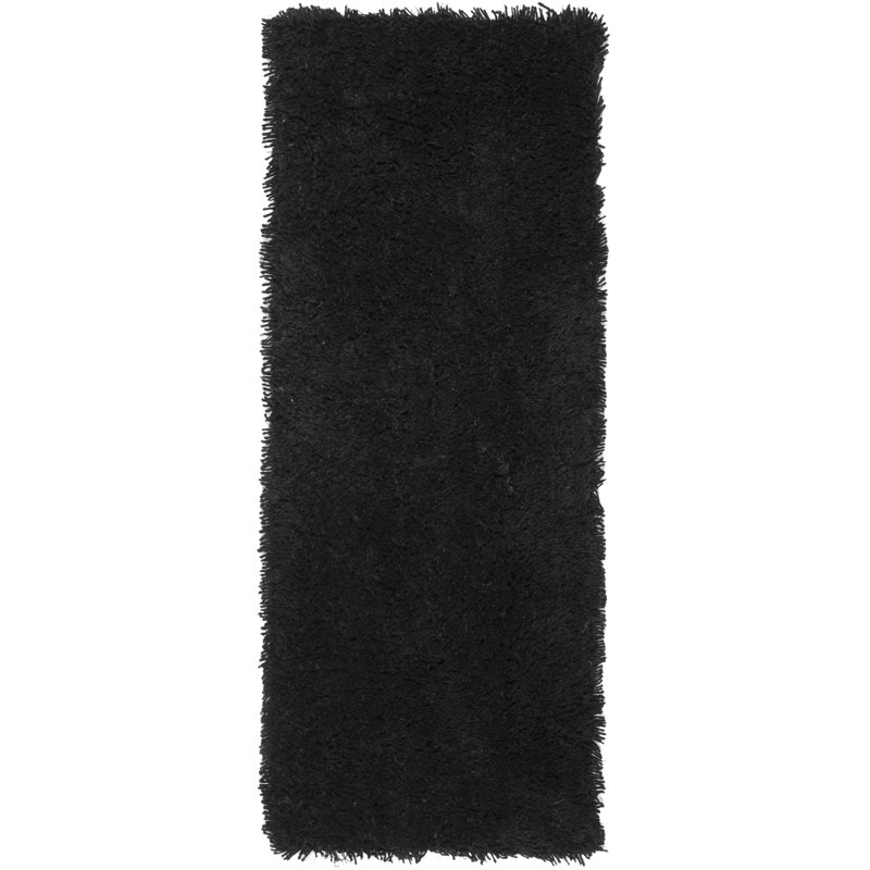 Assar Black Area Rug, Runner 2'3" x 12'