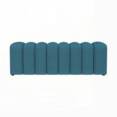 Fabric Upholstered Tufted Accent Bench With Modern Design For Glamorous And Functional Seating In Foyers And Living Rooms