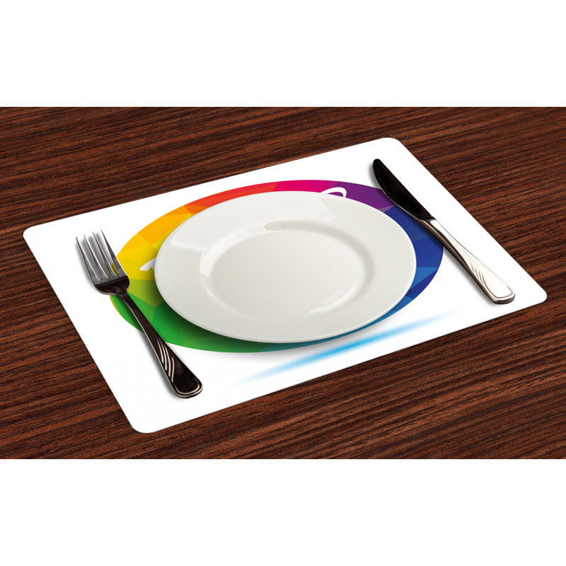 Polyester Abstract Rectangle Placemat