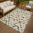 Machine Washable Indoor/Outdoor Chantille Tribal Rug-1207110201-1207110205