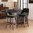 Upholstered Boucle Fabric Counter Stools, Armless Barstools With Wooden Legs For Kitchen Island Bar Counter-1760559296