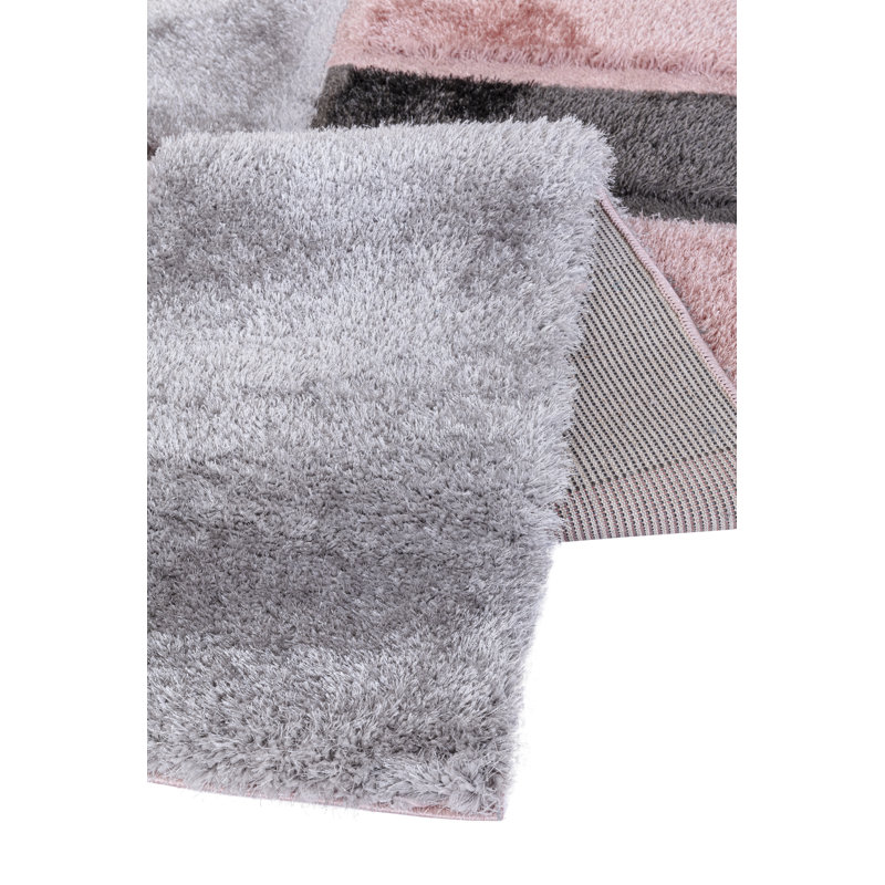 Geometric Shaggy Area Rug, Runner 152 x 559 cm