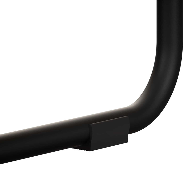 Console Table, 75cm H x 80cm W x 41cm D, Black Oak / Black, Black Oak