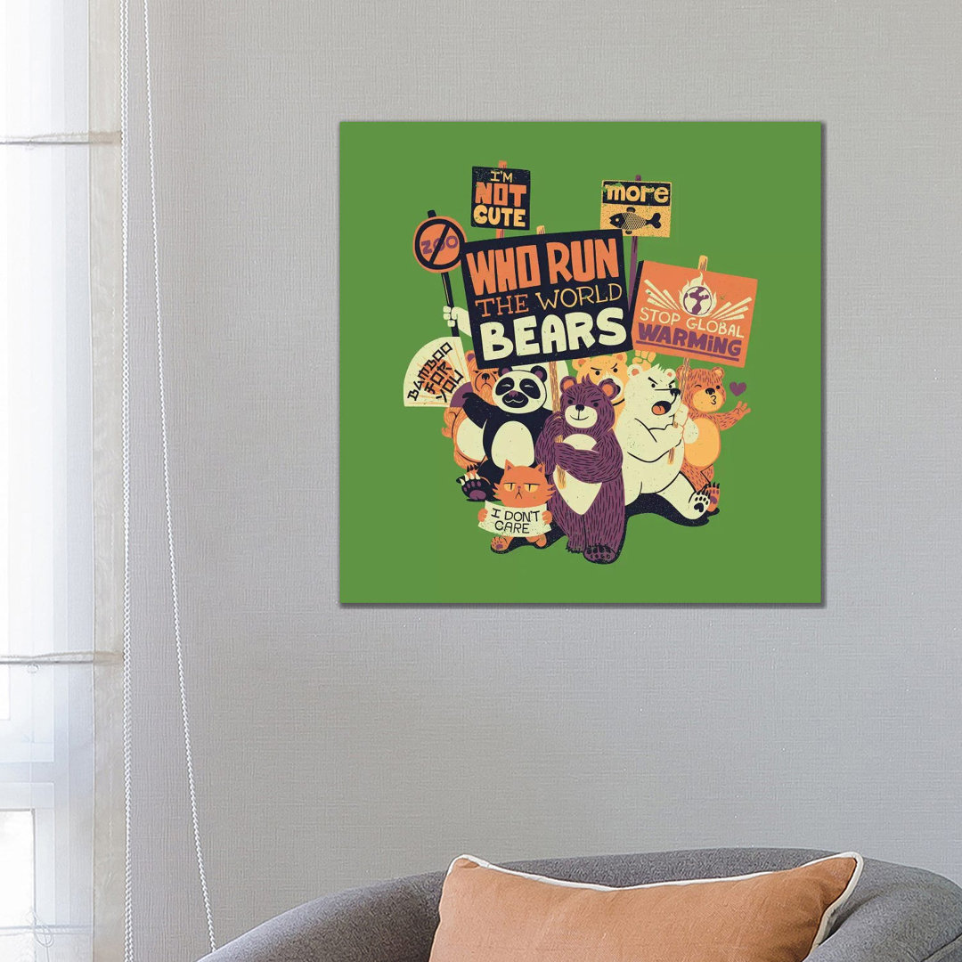 Who Run The World Bears von Tobias Fonseca - Gallery-Wrapped Canvas Giclée on Canvas