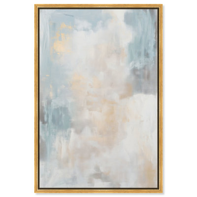 Blue and Beige II Canvas Minimalist Boho by Art Remedy