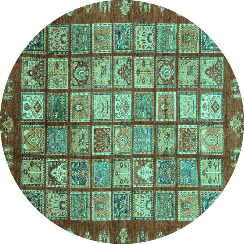 Patchwork Indoor Rug, Round 5'