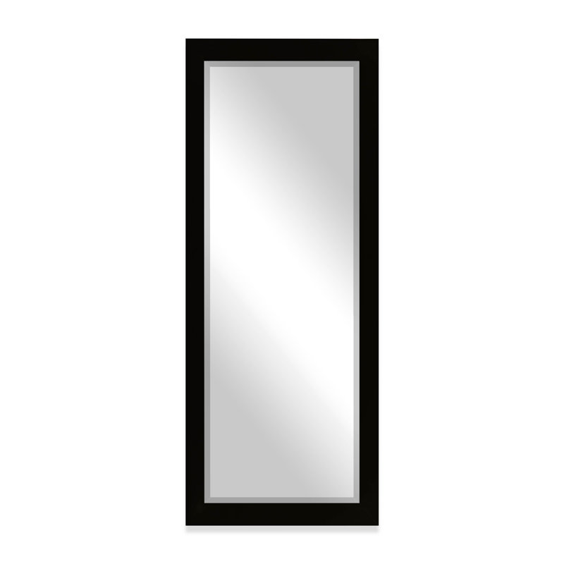 Miroir pleine grandeur Henslee, Noir satiné, H 63,5 po x l 25,5 po