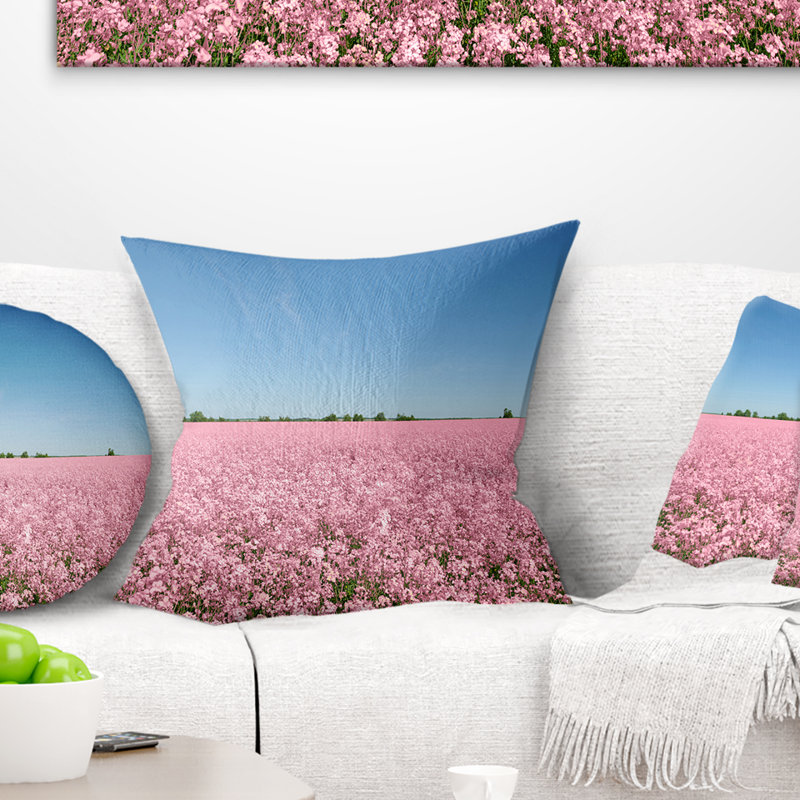Coussin décoratif floral magnifique sous le ciel, 16 po x 1 po, Coussin décoratif