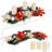 Christmas Poinsettia Candelabrum Centerpiece With Flameless Candles