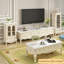 Vitrines en bois manufacturé beige