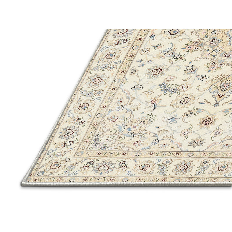 Tapis décoratif en laine crème Hillary, Rectangle 8 pi x 12 pi