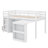 Twin Loft Bed With Drawer Shelf And Pull-Out Desk Combo-351913737