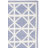 Rodgers Hand Woven Flat Weave Wool/Cotton Geometric Rug in Ivory/Purple-633190025