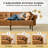 Faux Leather Futon Sofa Bed with Adjustable Armrest and Backrest-394392190