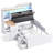 Modern Upholstered Bed Frame with LED Lights, Charging Station and Pull-Out Desk-2109641151