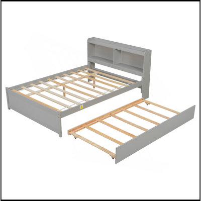 Full Bed With Trundle,Bookcase