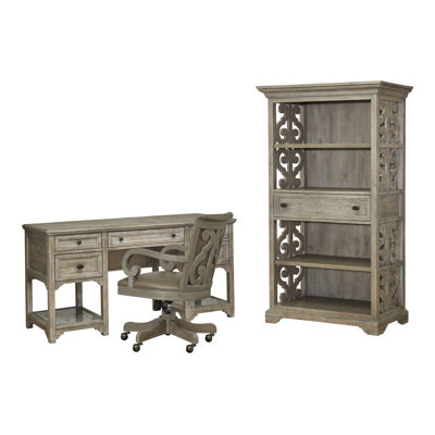 Desk With Chair And Bookcase