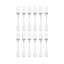 Ensemble de couverts en acier inoxydable martelé 65 pièces Wallace Continental