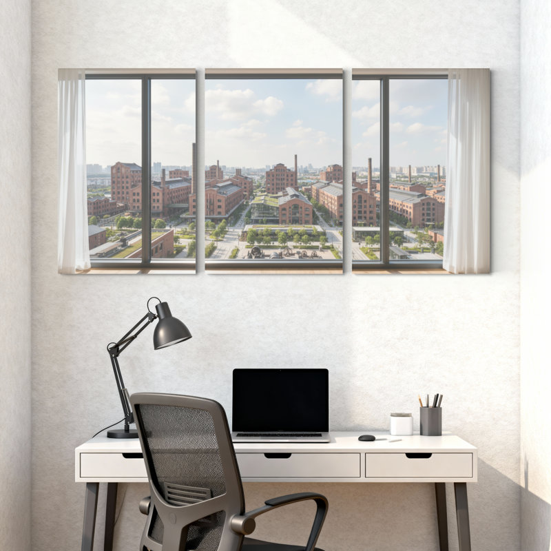 «Scenic & Cityscapes», ensemble de 3 impressions sur toile, H 36 po x l 72 po