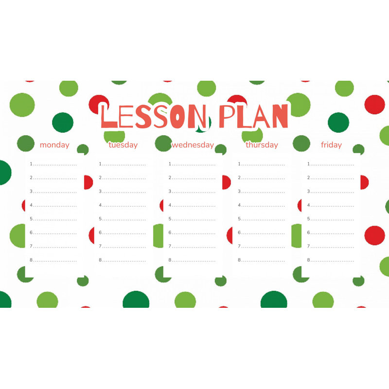 Magnetic Lesson Plan Red and Green Dots