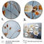 «Blue Mute Botanicals I», ensemble de 3 impressions sur toile tendue-1015565944