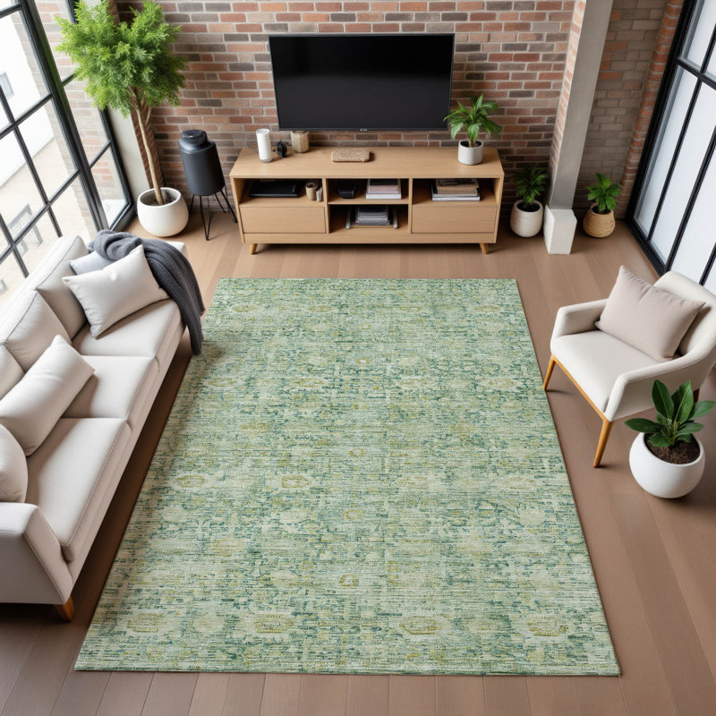 Premium Machine Washable Verlin AMF1774 Modern Rug, Rectangle 2'6" x 3'10"