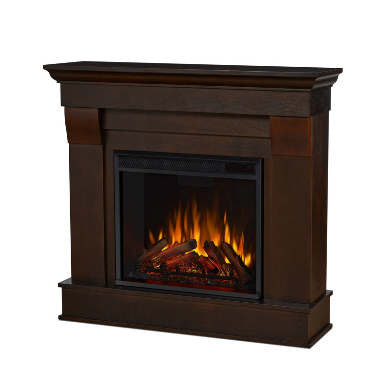 Chateau 41" Electric Fireplace by Real Flame, Dark Walnut