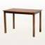 Ensemble de salle à manger 5 pièces Newtonsville en tissu gris et bois fini noyer, H 37,6 po x l 17,7 po x P 20,7 po-916016212-916016215