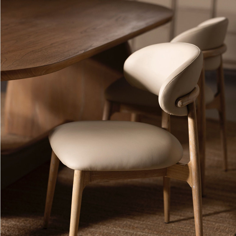 Liam Upholstered Dining Chair, Matte Black