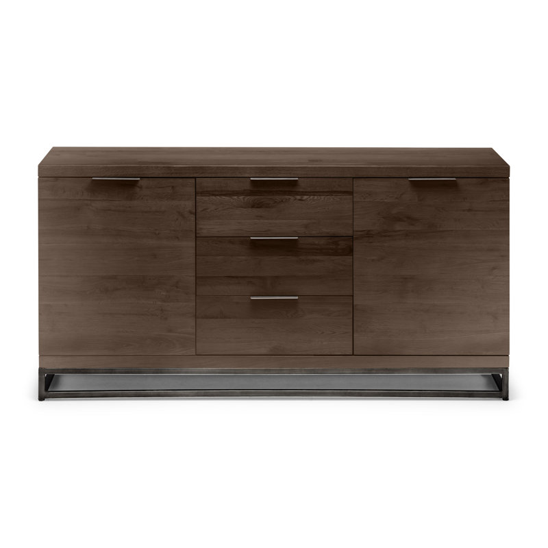 Perrott 150cm Solid Wood Sideboard, Dark Oak
