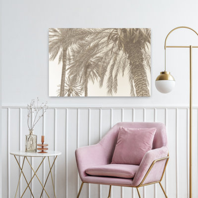 Contemporary Art Abstract Palm Tree Beach Summer Art
