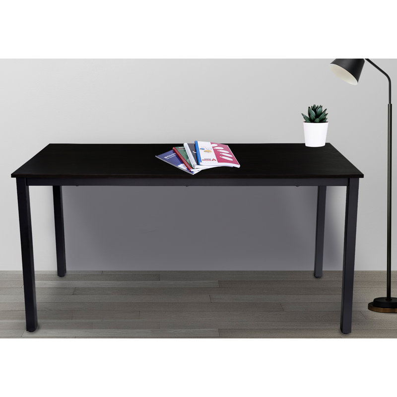 Bureau d'écriture, Plateau noyer foncé / cadre noir