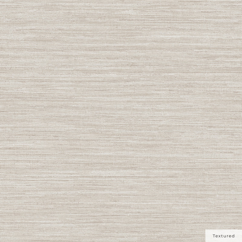 Montaldi 16.5' L x 20.5" W Textured Peel and Stick Wallpaper Roll, Ecru