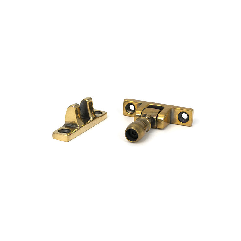 Mushroom Brighton Fastener - Narrow (Square), Aged Brass