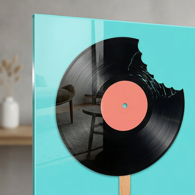 «Sweet Beats Retro», impression sur verre trempé