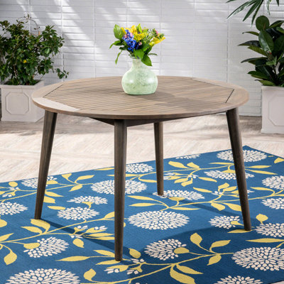 Table pratique en bois de 46,57 po, grise et pratique