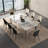 White Rectangular Sintered Stone Tabletop Dining Table-1969528192