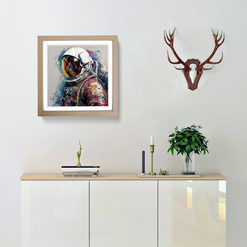 Single Picture Frame Print on Wood, Oak