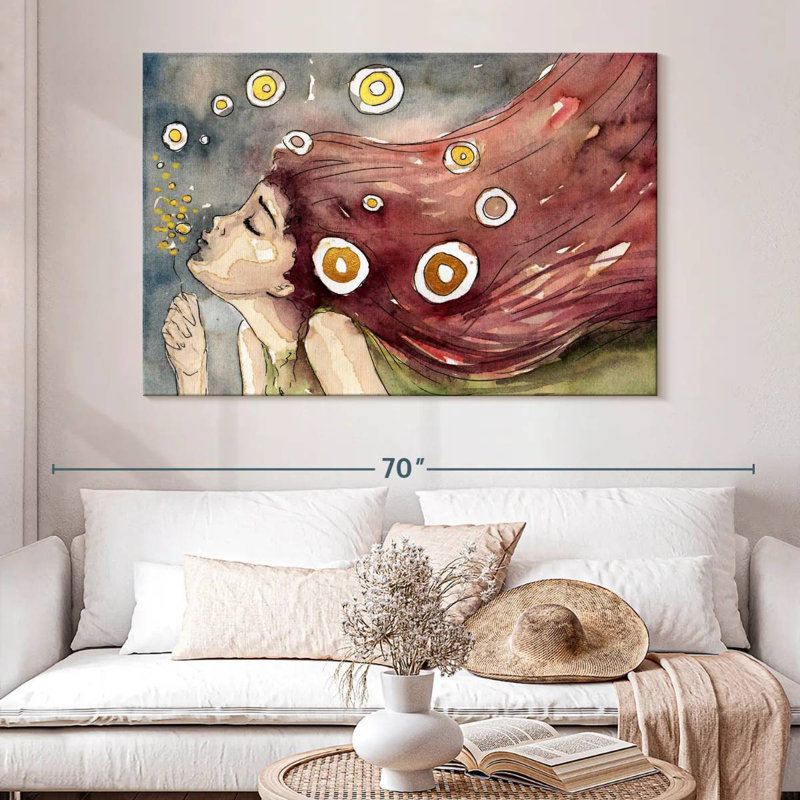 Leisha Sweet Wishes Modern Portrait, 34" H x 51" W