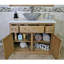 Judah 1000 mm Freestanding Single Vanity with Vessel Stone Basin-36123222