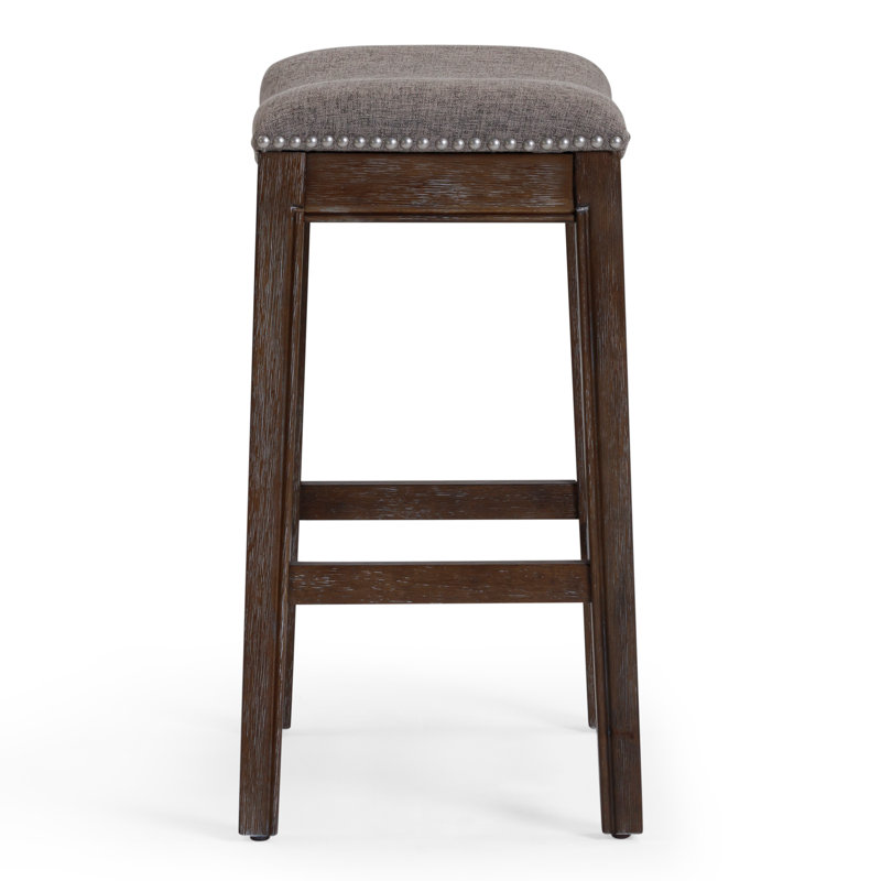 Tabouret de bar et de comptoir McGreevy, Siège gris fumée / cadre espresso délavé, 1