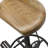 Metal Bike Brown Counter Stool with Pedals